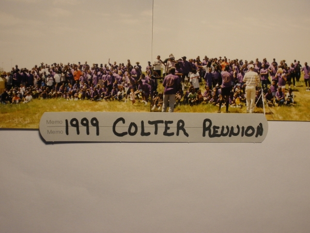 1999 COLTER FAMILY REUNION